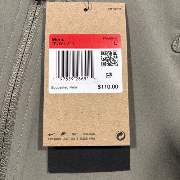 Nike Unlimited Water-Repellent Hooded Versatile Jacket Green FB7551 Men's XL - Picture 2 of 8